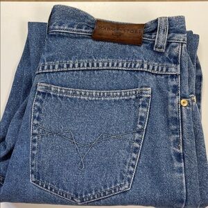 Escada Sport Vintage Straight Leg Jeans High Waist Gold Hardware EU 40